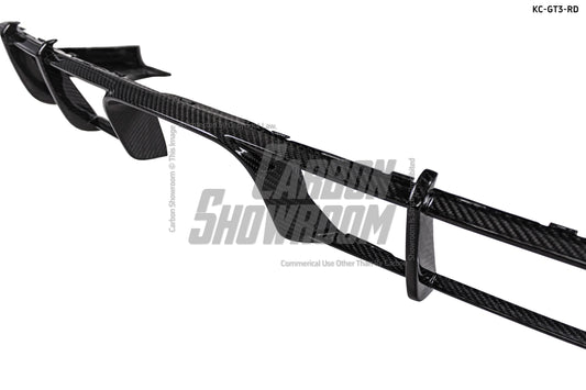 Porsche 911 991.2 GT3 2018 2019 with Aftermarket Parts - Rear Diffuser Pre-preg Carbon Fiber from Karbel Carbon