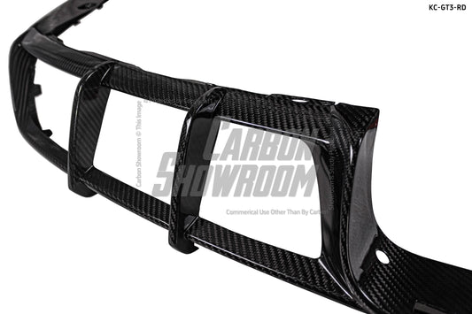 Porsche 911 991.2 GT3 2018 2019 with Aftermarket Parts - Rear Diffuser Pre-preg Carbon Fiber from Karbel Carbon