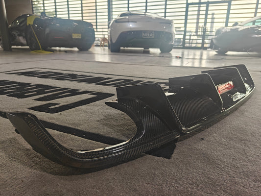 Karbel Carbon Rear Diffuser for Audi  A4 2017-2018 B9 Carbon Fiber