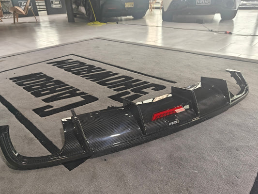 Karbel Carbon Rear Diffuser for Audi  A4 2017-2018 B9 Carbon Fiber