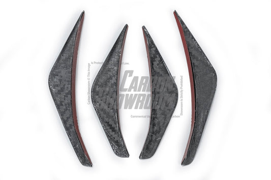 Tesla Model 3 Highland 2024-ON with Aftermarket Parts - Front Canards Pre-preg Carbon Fiber from Karbel Carbon