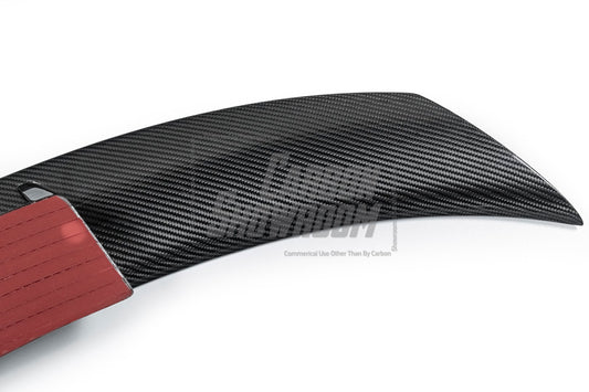 Tesla Model 3 Highland / Performance 2024-ON with Aftermarket Parts - V1 GT Style Rear Wing Dry Pre-preg Carbon Fiber/FRP from Karbel Carbon