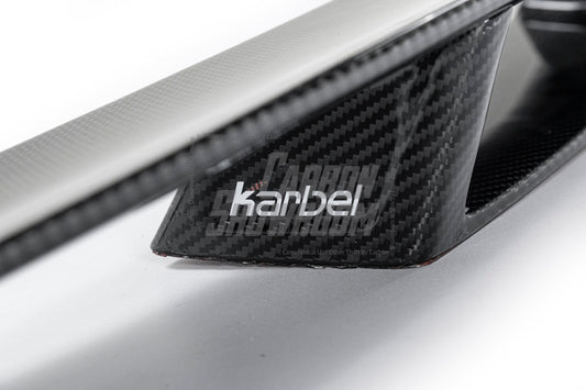 Tesla Model 3 Highland / Performance 2024-ON with Aftermarket Parts - V1 GT Style Rear Wing Dry Pre-preg Carbon Fiber/FRP from Karbel Carbon