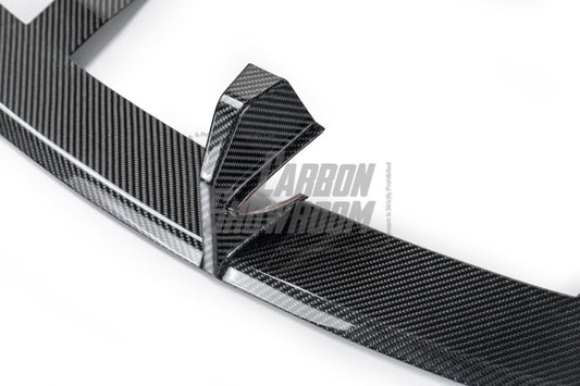 Tesla Model 3 Highland Performance 2024-ON with Aftermarket Parts - Front Lip Pre-preg Carbon Fiber/FRP from Karbel Carbon