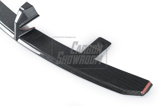 Tesla Model 3 Highland Performance 2024-ON with Aftermarket Parts - Front Lip Pre-preg Carbon Fiber/FRP from Karbel Carbon