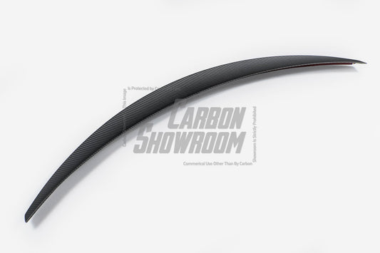 Tesla Model 3/P 2017-2023 with Aftermarket Parts - Rear Spoiler Pre-preg Carbon Fiber from Karbel Carbon