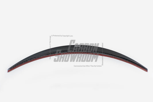 Tesla Model 3/P 2017-2023 with Aftermarket Parts - Rear Spoiler Pre-preg Carbon Fiber from Karbel Carbon