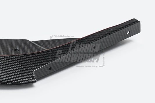 Tesla Model S 3rd Gen Late 2021-ON with Aftermarket Parts - Front Lip Dry Pre-preg Carbon Fiber from Karbel Carbon