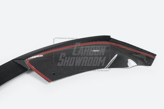 Tesla Model S 3rd Gen Late 2021-ON with Aftermarket Parts - Front Lip Dry Pre-preg Carbon Fiber from Karbel Carbon