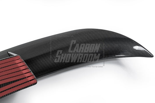 Tesla Model S 3rd Gen Late 2021-ON with Aftermarket Parts - Rear Wing Dry Pre-preg Carbon Fiber from Karbel Carbon