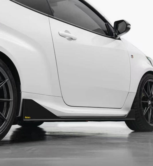 Toyota GR Yaris GXPA16 (Both Fits Pre-Facelift & Facelift) 2020-ON with Aftermarket Parts - X Side Skirts Dry Pre-preg Carbon Fiber from Karbel Carbon