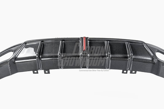 Volkswagen Arteon CC SE R-Line/SEL/SEL 4MOTION/SEL Premium 4MOTION/R-Line/R-Line 4MOTION (Both Fits Pre-facelift & Facelift) 2019 2020 2021 2022 2023 with Aftermarket Parts - with Light Rear Diffuser Dry Pre-preg Carbon Fiber from Karbel Carbon