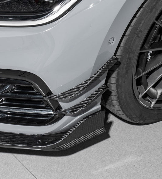 Volkswagen Arteon SE R-LINE & SEL Premium R-LINE 4MOTION 2021 2022 2023 with Aftermarket Parts - Front Canards Dry Pre-preg Carbon Fiber from Karbel Carbon