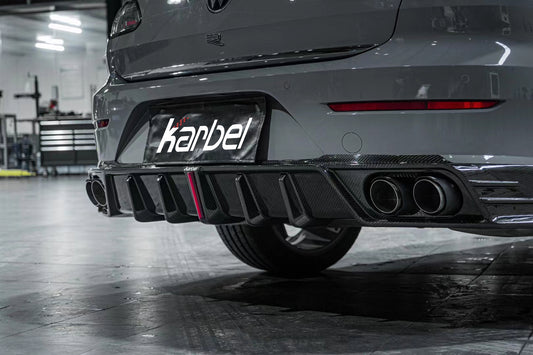 Volkswagen Arteon SE R-LINE & SEL Premium R-LINE 4MOTION 2019 2020 2021 2022 2023 with Aftermarket Parts - with Light Rear Diffuser Dry Pre-preg Carbon Fiber from Karbel Carbon