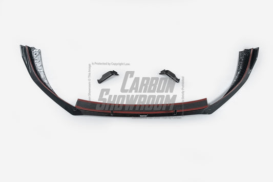Volkswagen GTI MK8 2022 2023 2024 with Aftermarket Parts - V2 Front Lip Dry Pre-preg Carbon Fiber/FRP from Karbel Carbon
