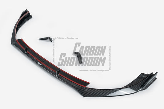 Volkswagen GTI MK8 2022 2023 2024 with Aftermarket Parts - V2 Front Lip Dry Pre-preg Carbon Fiber/FRP from Karbel Carbon