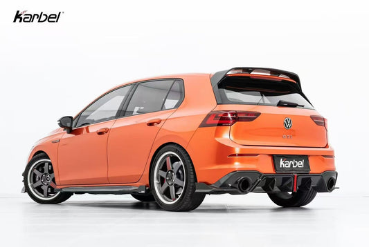 Volkswagen GTI MK8 MK8.5 2022-ON with Aftermarket Parts - Rear Diffuser Pre-preg Carbon Fiber from Karbel Carbon
