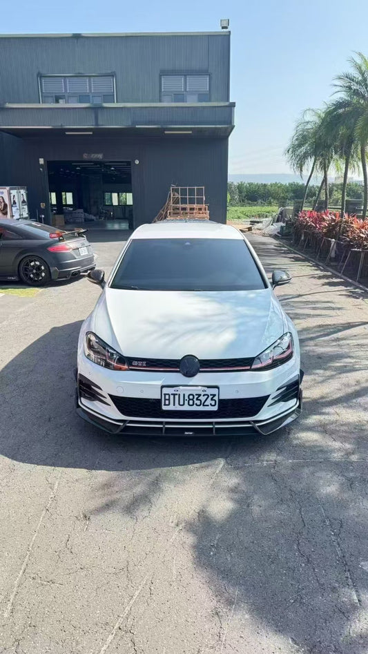 Volkswagen GTI MK7.5 2018 2019 2020 2021 with Aftermarket Parts - Front Lip Pre-preg Carbon Fiber from Karbel Carbon