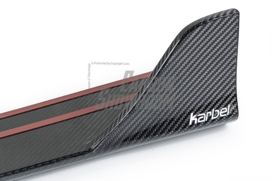Volkswagen Golf R / GTI / Golf MK7.5 2018 2019 2020 2021 with Aftermarket Parts - Side Skirts Pre-preg Carbon Fiber from Karbel Carbon