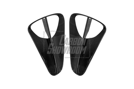 Lotus Emira 3.6 V6 2.0 Four-cylinder 2022-ON with Aftermarket Parts - Pre-preg Carbon Fiber Rear Bumper Vent Trim from Karbel Carbon