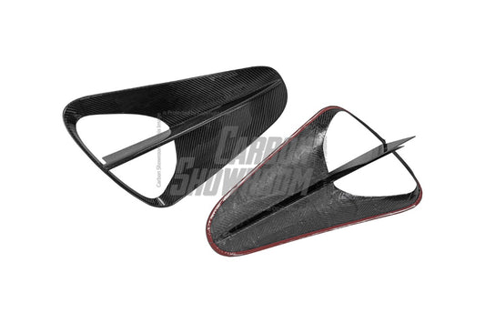 Lotus Emira 3.6 V6 2.0 Four-cylinder 2022-ON with Aftermarket Parts - Pre-preg Carbon Fiber Rear Bumper Vent Trim from Karbel Carbon