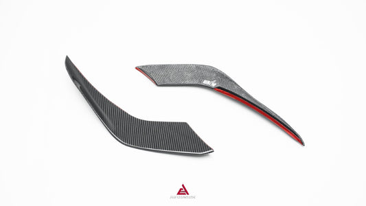 Lamborghini Huracan EVO AWD 2020 2021 2022 2023 with Aftermarket Parts - Front Canards Dry Pre-preg Carbon Fiber from ArmorExtend