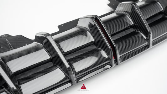 Lamborghini Huracan EVO AWD RWD 2020 2021 2022 2023 with Aftermarket Parts - Rear Diffuser & Canards Dry Pre-preg Carbon Fiber from ArmorExtend