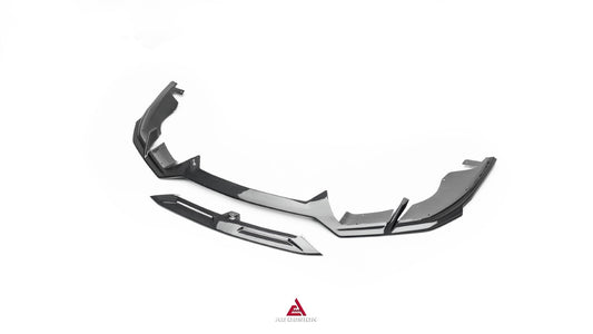 Lamborghini Huracan EVO AWD 2020 2021 2022 2023 with Aftermarket Parts - Front Lip Dry Pre-preg Carbon Fiber from ArmorExtend