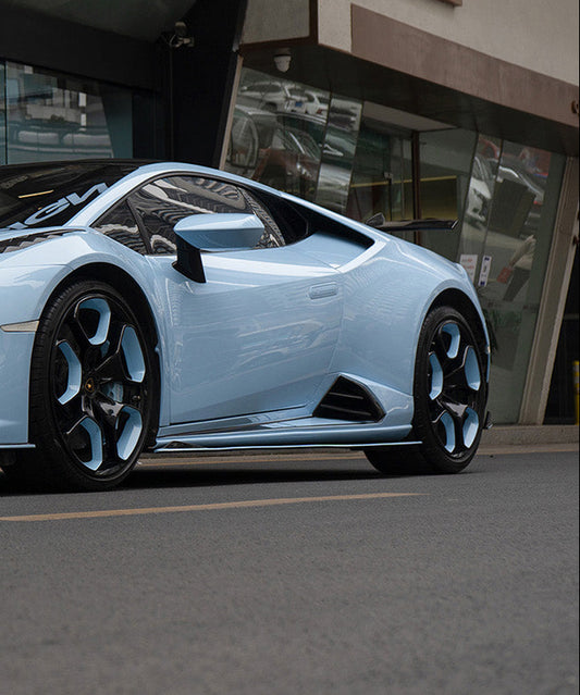 Lamborghini Huracan LP580 LP610 Evo RWD AWD Tecnica Performante 2015 2016 2017 2018 2019 2020 2021 2022 2023 2024 with Aftermarket Parts - Side Skirts Dry Pre-preg Carbon Fiber from Ventus Veloce