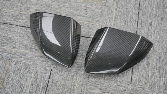 Lamborghini Revuelto 2024-ON with Aftermarket Parts - OEM Style Replacement Mirror Caps Dry Pre-preg Carbon Fiber from Aero Republic