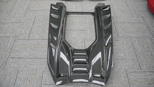 Lamborghini Revuelto 2024-ON with Aftermarket Parts - OEM Style Rear Engine Hood Hatch Dry Pre-preg Carbon Fiber from Aero Republic