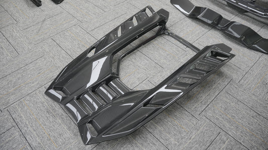 Lamborghini Revuelto 2024-ON with Aftermarket Parts - OEM Style Rear Engine Hood Hatch Dry Pre-preg Carbon Fiber from Aero Republic