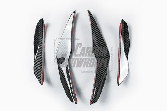 Lotus Emira 3.6 V6 2.0 Four-cylinder 2022-ON with Aftermarket Parts - AE Front Canards?Carbon Fiber from ArmorExtend