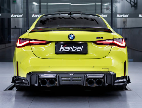 BMW M4 G82 / G83 2021-ON with Aftermarket Parts - Carbon Fiber Rear Diffuser & Canards from Karbel Carbon