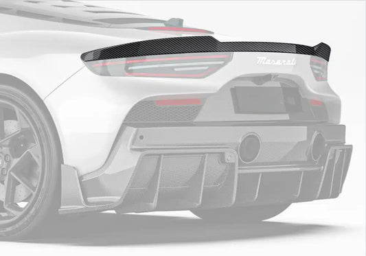 Maserati MC20 2022-ON with Aftermarket Parts - Rear Spoiler Dry Pre-preg Carbon Fiber from Ventus Veloce