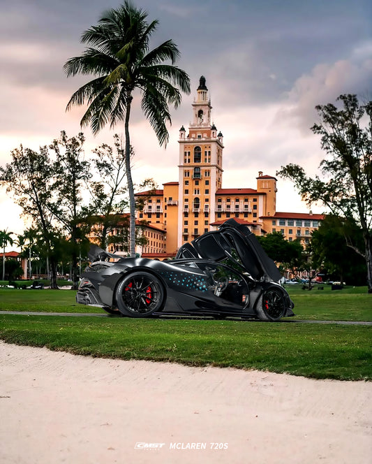 McLaren 720S 2018-2023 with CMST Tuning's Aftermarket Parts - Rear Wing Spoiler Carbon Fiber / FRP. A complete transformation of style and performance.