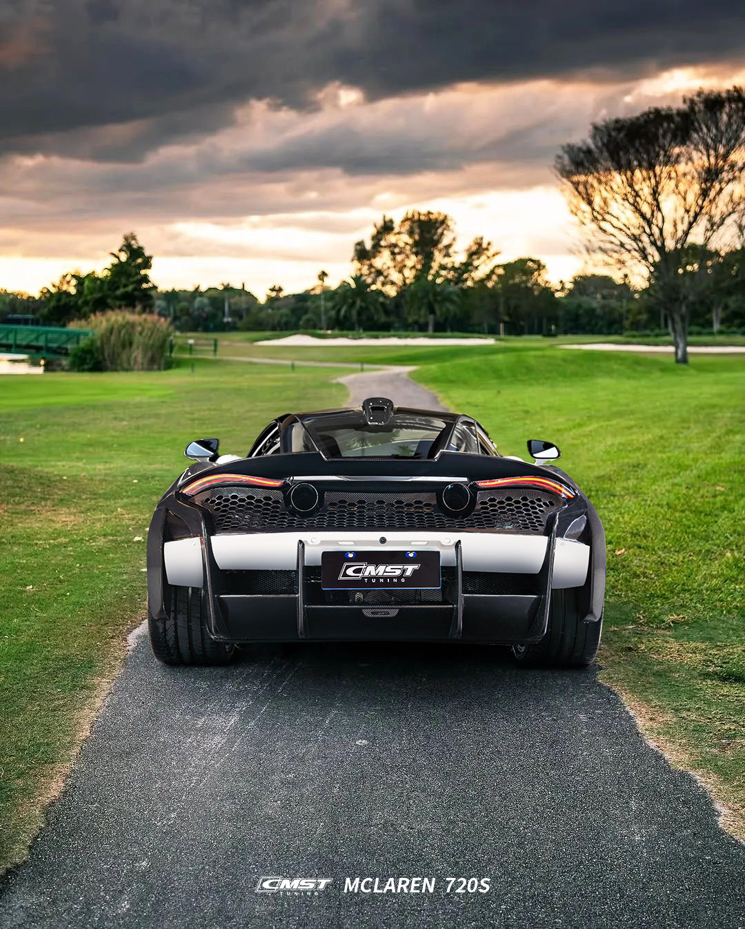 720s Modified Rear McLaren 720S 2018-2023 Aftermarket Parts CMST Tuning Rear Bumper ...
