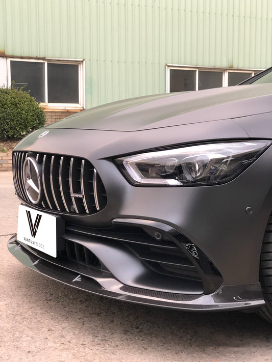 Mercedes-Benz AMG GT 4 Door GT53 GT50 GT43 X290 2019 2020 2021 2022 2023 2024 with Aftermarket Parts - Front Lip Dry Pre-preg Carbon Fiber from Ventus Veloce
