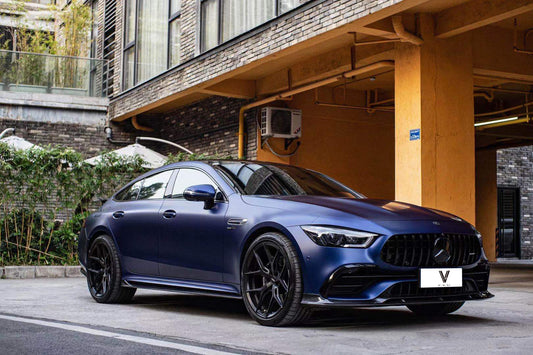 Mercedes-Benz AMG GT 4 Door GT53 GT50 GT43 X290 2019 2020 2021 2022 2023 2024 with Aftermarket Parts - Front Lip Dry Pre-preg Carbon Fiber from Ventus Veloce
