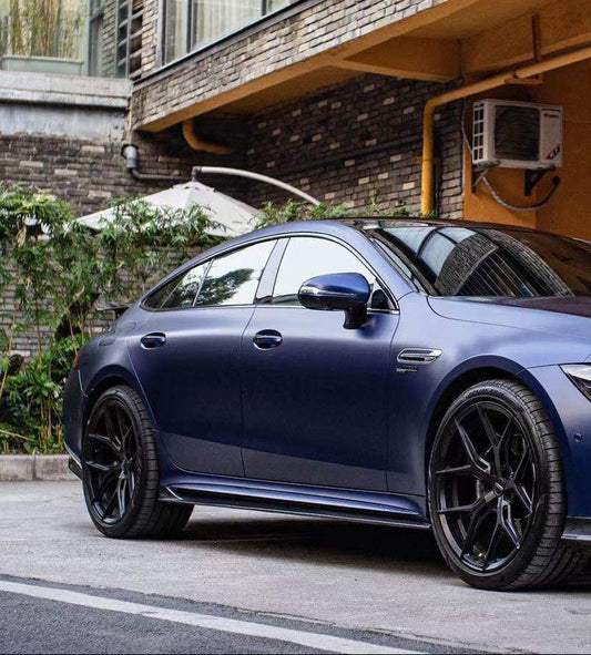 Mercedes-Benz AMG GT 4 Door GT53 GT50 GT43 X290 2019 2020 2021 2022 2023 2024 with Aftermarket Parts - Side Skirts Dry Pre-preg Carbon Fiber from Ventus Veloce