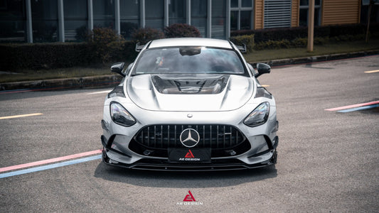 Mercedes Benz AMG GT63 SE Performance/Base C192 2025-ON with Aftermarket Parts - ART Front Lip Dry Pre-preg Carbon Fiber from ArmorExtend