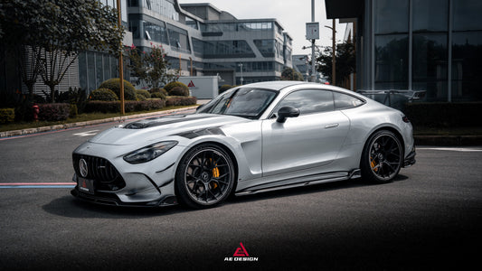 Mercedes Benz AMG GT63 SE Performance/Pro/Base GT55 GT43 C192 2025-ON with Aftermarket Parts - ART Front Fenders Dry Pre-preg Carbon Fiber from ArmorExtend