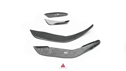 Mercedes Benz AMG GT63 SE Performance/Base C192 2025-ON with Aftermarket Parts - ART Front Canards Dry Pre-preg Carbon Fiber from ArmorExtend