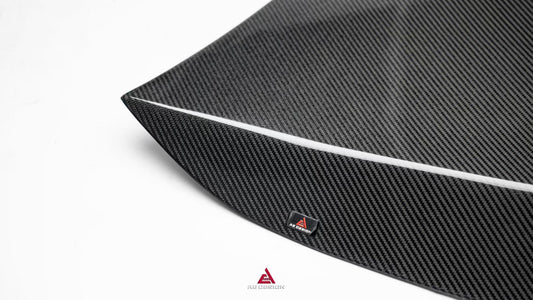 Mercedes Benz C-Class AMG C63 C43 C300 W206 S206 2021-ON with Aftermarket Parts - ART Hood Bonnet Double-sided Pre-preg Carbon Fiber from ArmorExtend