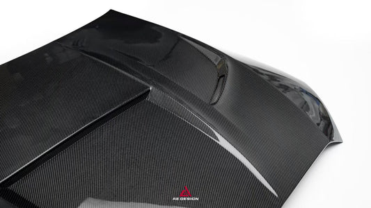Mercedes Benz C-Class AMG C63 C43 C300 W206 S206 2021-ON with Aftermarket Parts - ART Hood Bonnet Double-sided Pre-preg Carbon Fiber from ArmorExtend