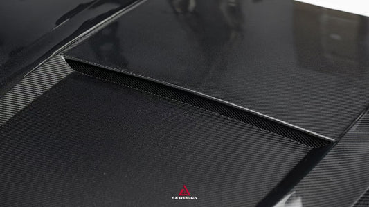 Mercedes Benz C-Class AMG C63 C43 C300 W206 S206 2021-ON with Aftermarket Parts - ART Hood Bonnet Double-sided Pre-preg Carbon Fiber from ArmorExtend