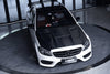 Mercedes Benz C-Class C43 C400 C300 W205 with CMST Tuning's Aftermarket Parts - Carbon Fiber and FRP Hood Bonnet V3 Style