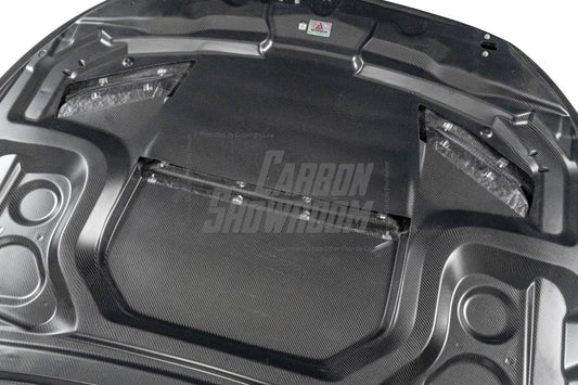 Mercedes Benz E63 E63S W213 2017 2018 2019 2020 2021 2022 2023 2024 with Aftermarket Parts - AE Hood Bonnet Carbon Fiber from ArmorExtend