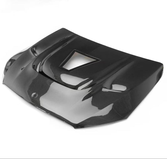 Mercedes Benz GLC-Class AMG GLC63 / 43 / 300 / 250 / 200 W253 X253 C253 (Fits Both Pre-Facelift & Facelift) 2016-2023 with Aftermarket Parts - ART Vented Transparent Glass Style Hood Bonnet Dry Pre-preg Carbon Fiber from ArmorExtend