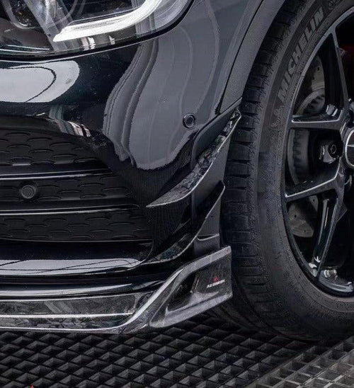 Mercedes Benz GLC43 AMG & GLC300 W253 GLC & GLC Coupe 2020-2023 with Aftermarket Parts - AE Style Carbon Fiber Front Canards from ArmorExtend